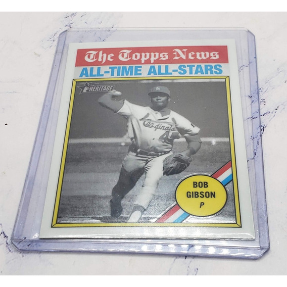 Bob Gibson 2025 Topps Heritage #342 All-Time All-Stars Chrome Cardinals - Picture 2 of 4